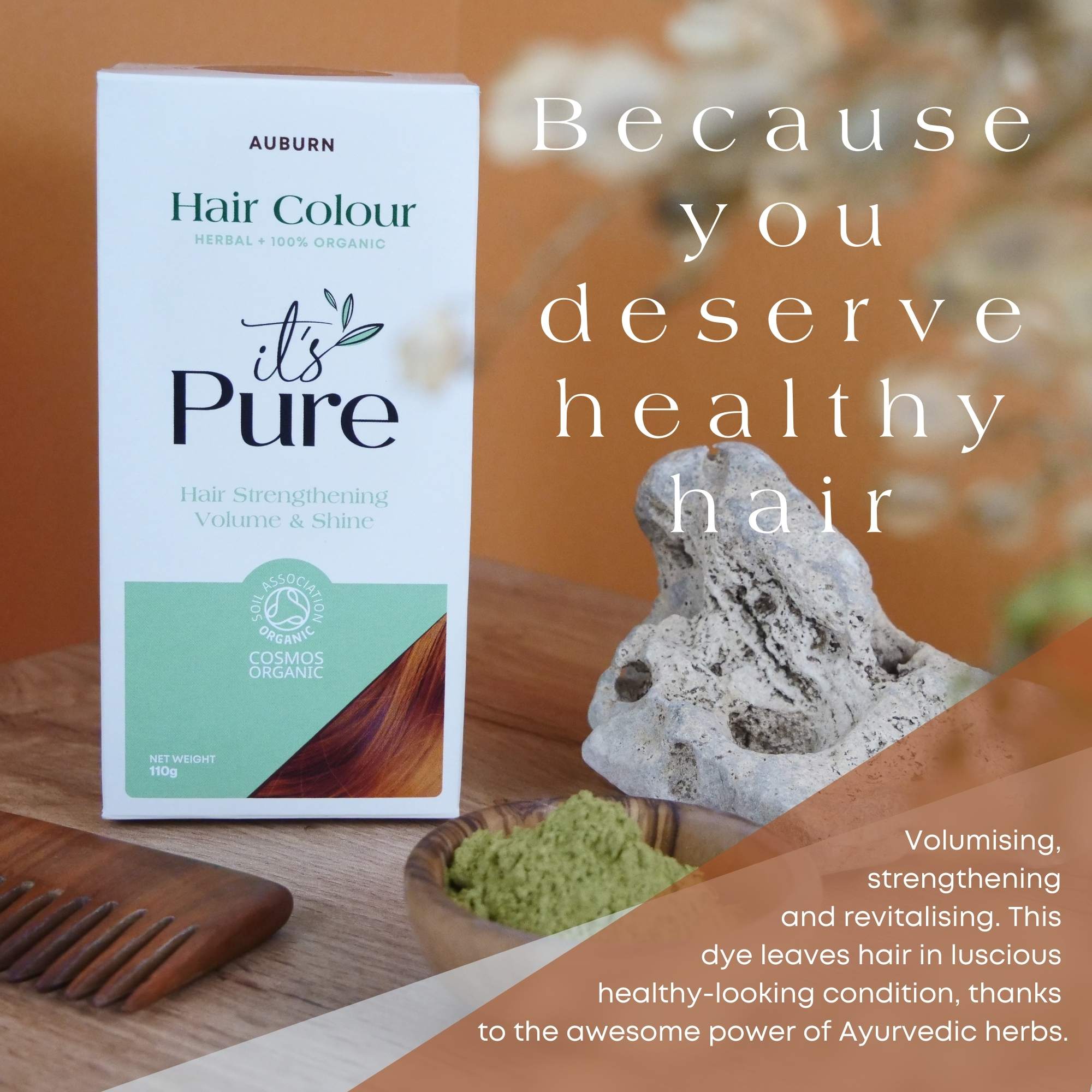 It's Pure Organics Herbal Hair Colour Auburn