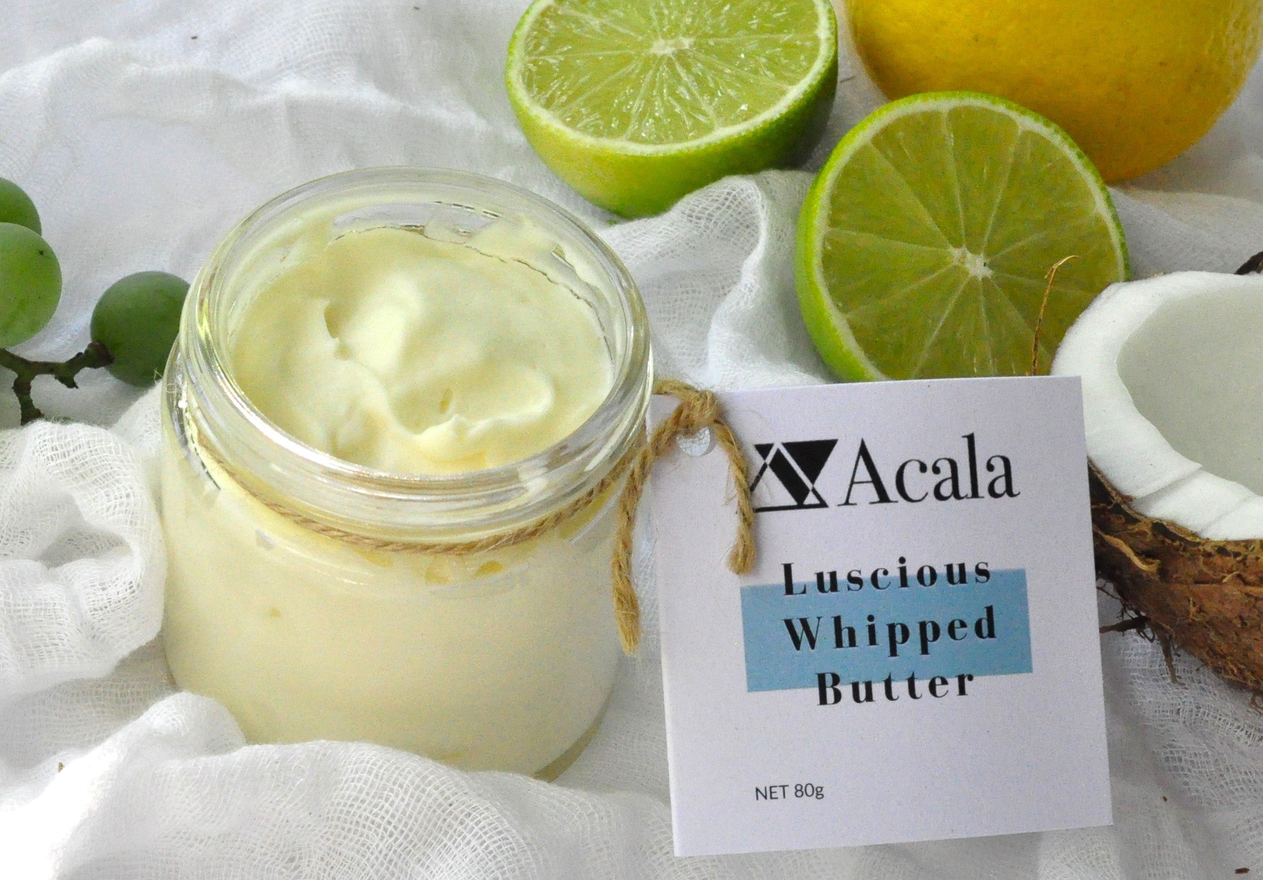 luscious lemon whipped body butter acala