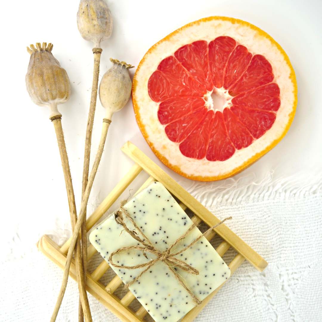 Acala Grapefruit & Poppy Seed Soap